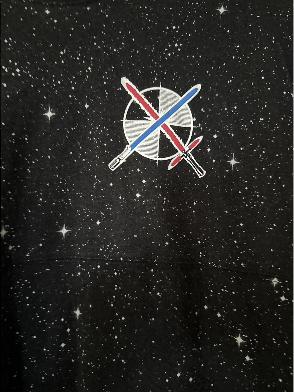 Disney Star Wars Rise of Skywalker Spirit Jersey Large Black Galaxy Parks USA